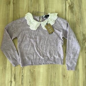 Vero Moda Lilac Collared Sweater